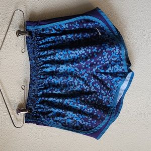 Nike Womens Dri Fit Printed Tempo Running Athletic Shorts Size M